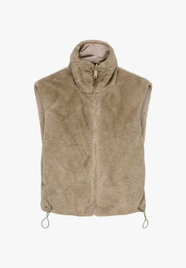 ONLY ONLDANA - Waistcoat - silver mink