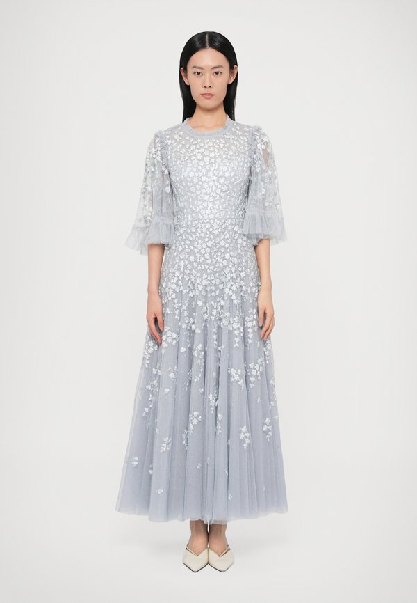 Needle & Thread SCATTER BLOSSOM ROUND NECK GOWN