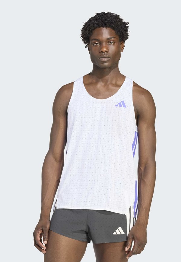 adidas Performance ADIZERO - Top - white/solar purple