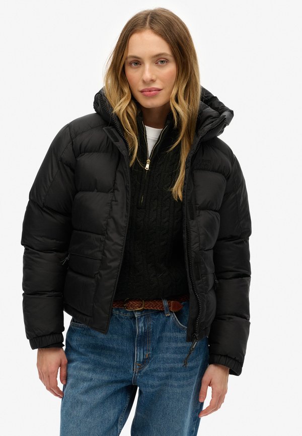 Superdry & Co HOODED 5 BAFFLE PUFFER JACKET.. - Winter jacket - black