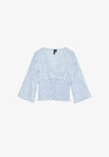 Vero Moda TOP VMGABI TOP - Blouse - cashmere blue