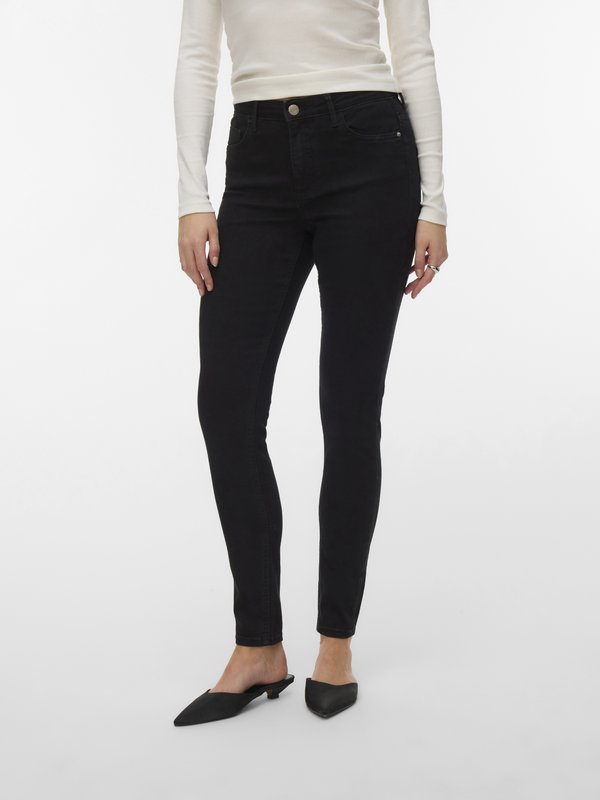 Vero Moda Skinny fit VMPOLLY Mid rise - Jeans Skinny Fit - black
