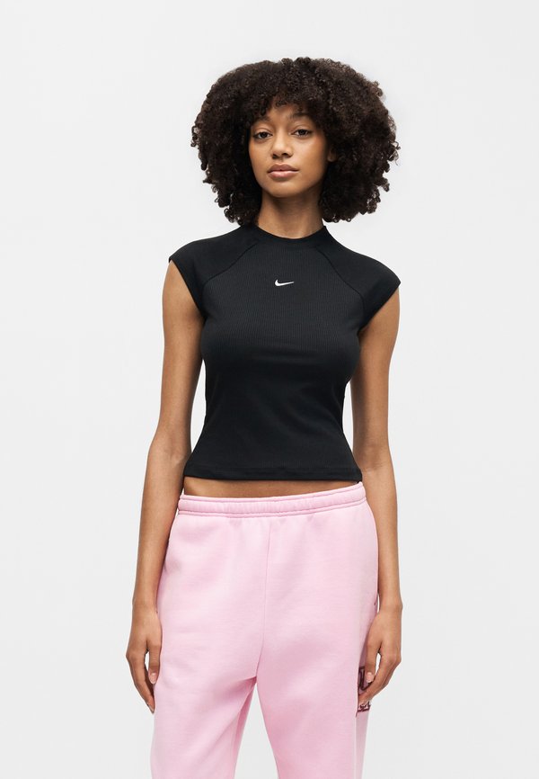 Nike Sportswear CHILL - Basic T-shirt - black/white