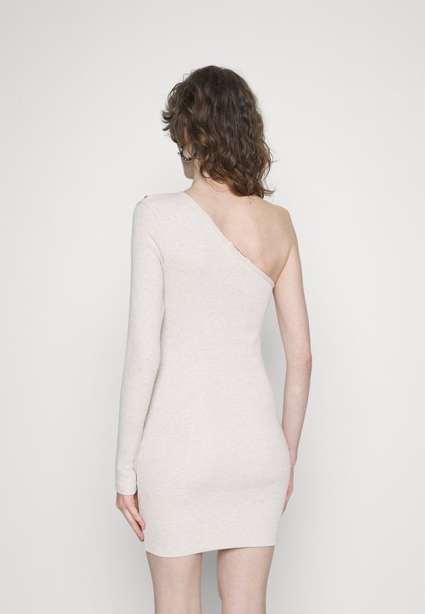 IN THE STYLE LIBERTY EXPOSED SEAM ONE SLEEVE DRESS