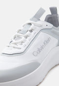 Calvin Klein Trainers - bright white/pearl grey/silver-coloured