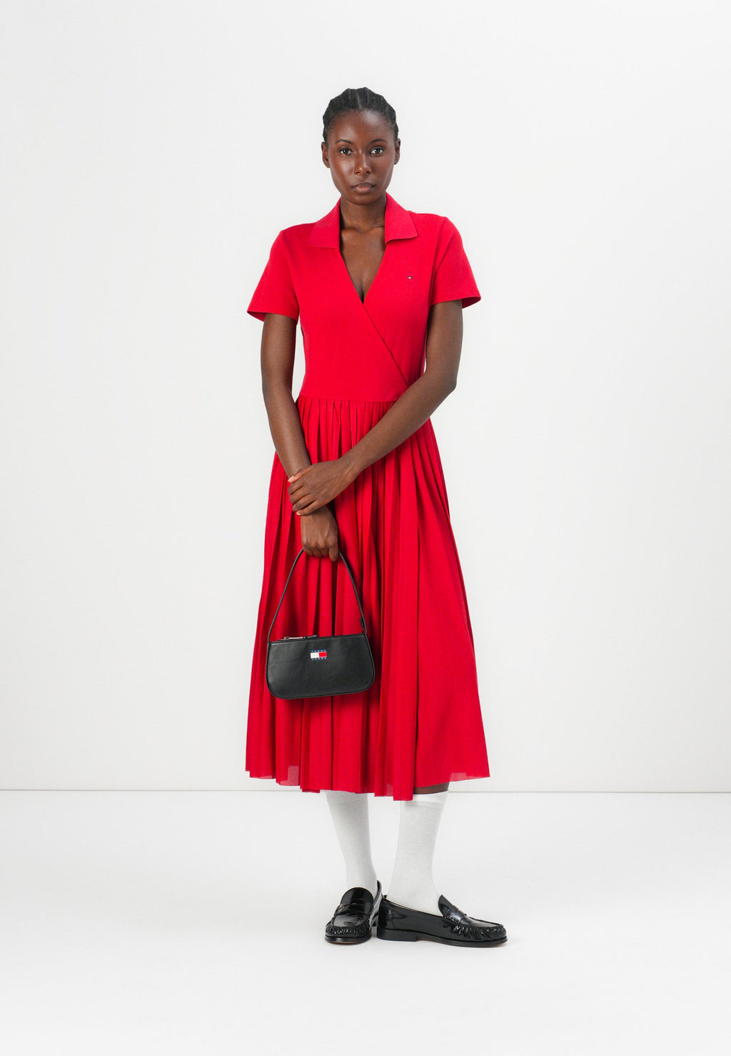 PLEATED WRAP DRESS Media 2