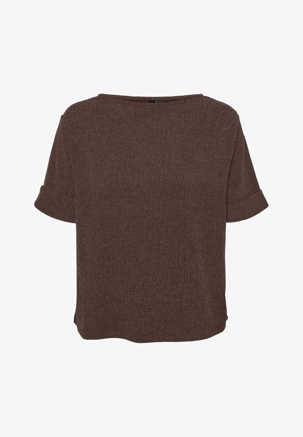Vero Moda VMLUNA - Basic T-shirt - chocolate brown