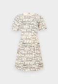 Tommy Hilfiger INTERLOCK KNIT MINI T-SHIRT DRESS - Jersey dress - flag feathers calico