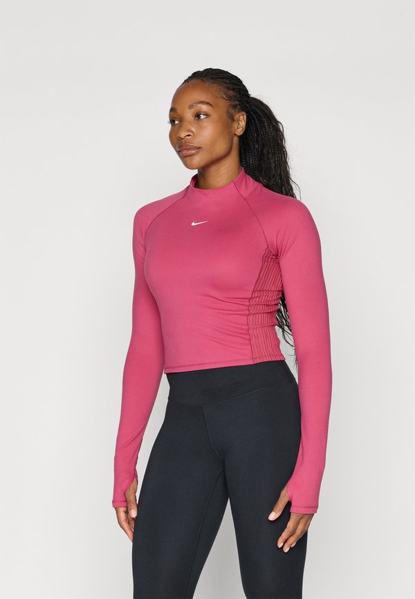 Nike Performance WARM - Long sleeved top - sweet beet/white