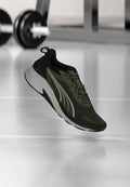 Puma ACTION PRO - Training shoe - moss veil/puma black/feather gray