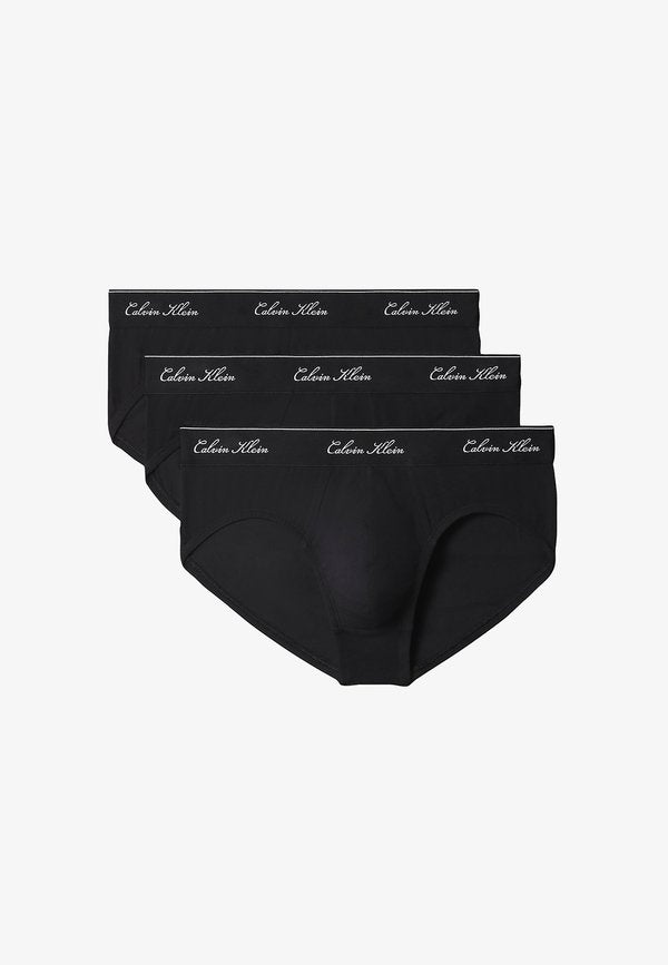 Calvin Klein 3 PACK  - Briefs - black w  dtm wb