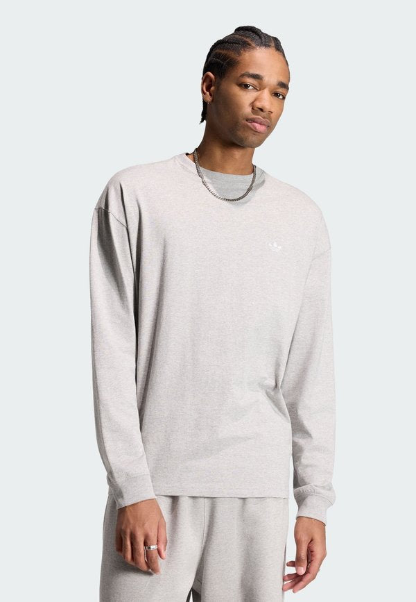 adidas Originals ADIDAS ORIGINALS TREFOIL ESSENTIALS LONGSLEEVE TEE - Long sleeved top - medium grey heather