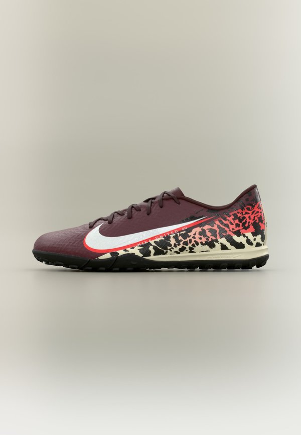 Nike Performance MERCURIAL VAPOR 16 ACADEMY UNITED TF UNISEX - Turf football boots - burgundy crush/metallic silver-coloured/university red/fossil