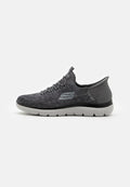 Skechers SUMMITS KEY PACE - Slip-ons - charcoal/black