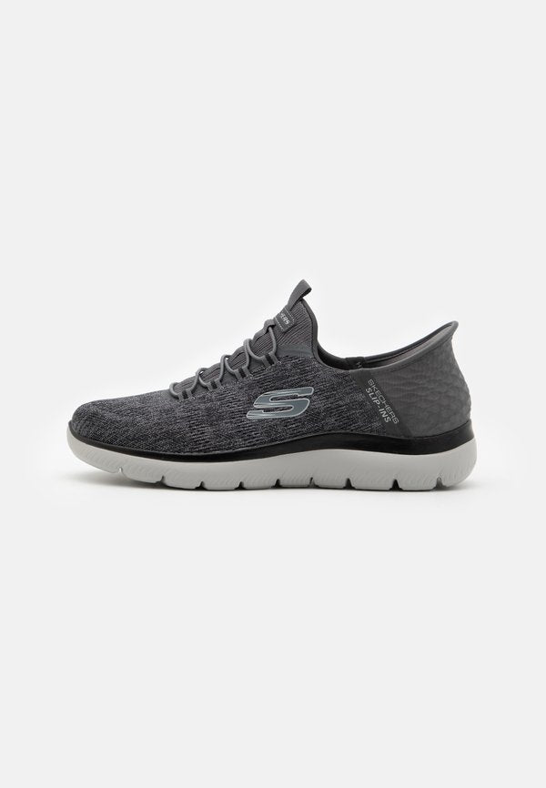 Skechers SUMMITS KEY PACE - Slip-ons - charcoal/black
