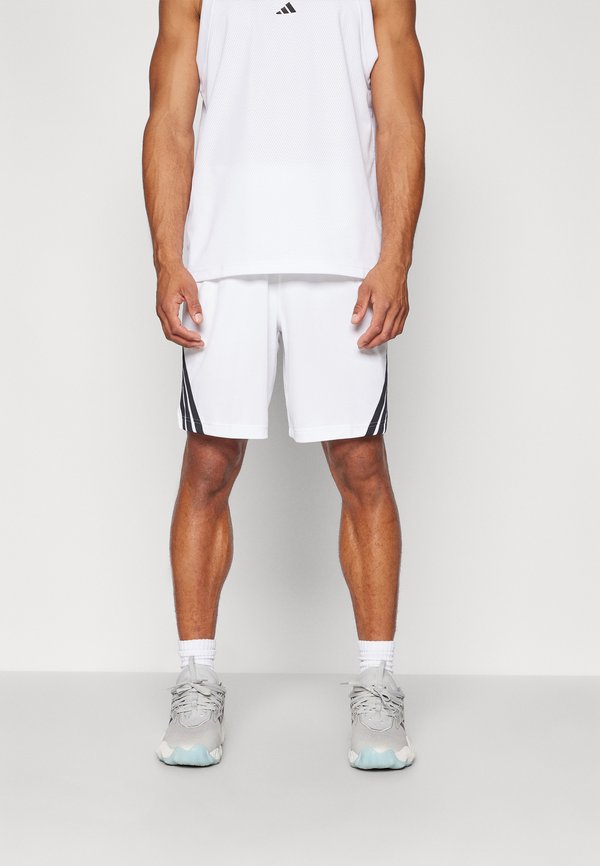 adidas Performance 3-STRIPES   - Sports shorts - white black