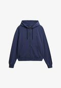 Superdry & Co ESSENTIAL LOGO GARMENT DYED ZIP  - Zip-up sweatshirt - mariner navy