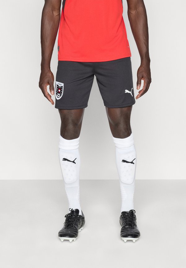 Puma AUSTRIA ÖFB SHORTS REPLICA - Sports shorts - black/red