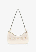 Guess CAMELIA SHOULDER BAG - Handbag - cream white