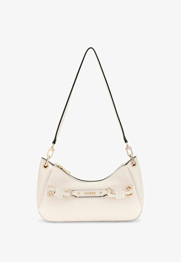 Guess CAMELIA SHOULDER BAG - Handbag - cream white