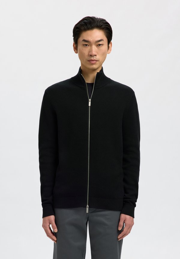 Selected SLMDANE LS KNIT STRUCTURE FULL ZIP NOOS