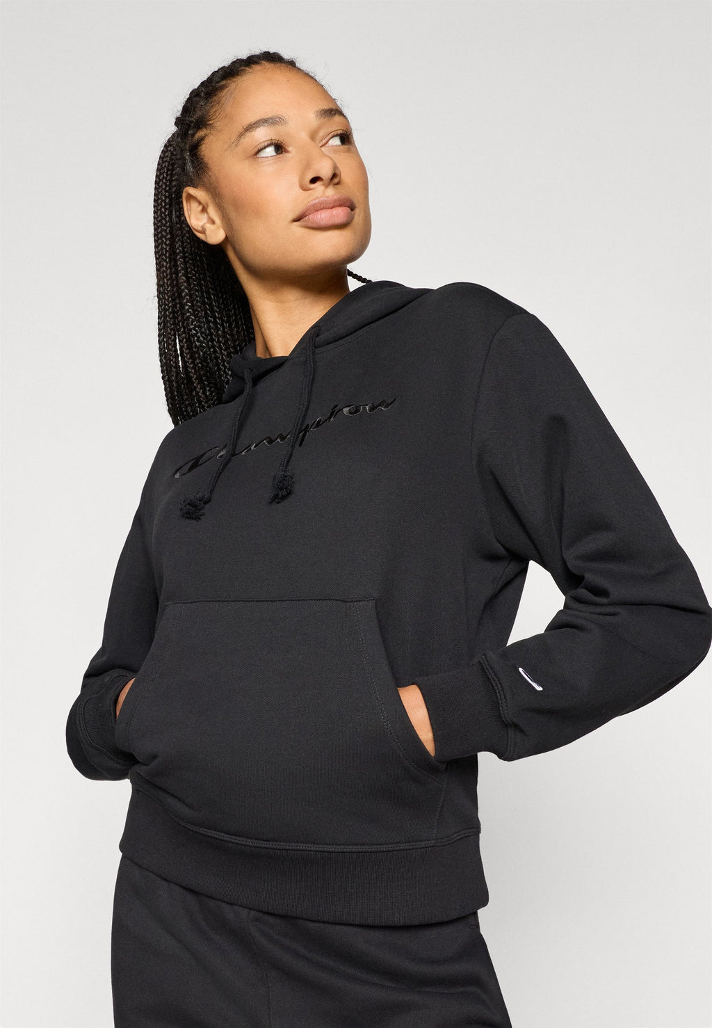 Champion ICONS TONAL HOODIE SWEATSHIRT WITH BIG LOGO