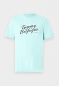 Tommy Hilfiger SUMMER TEXT GRAPHIC TEE - Print T-shirt - arctic aqua