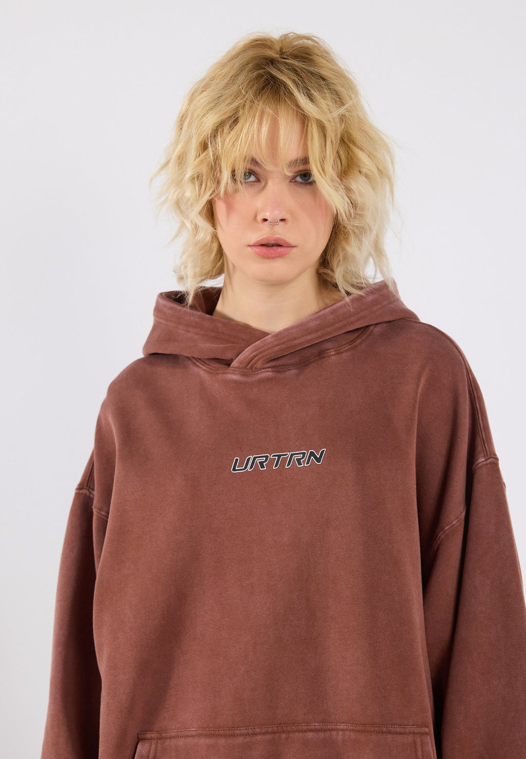 YOURTURN UNISEX RELAXED FIT WASHED HOODIE