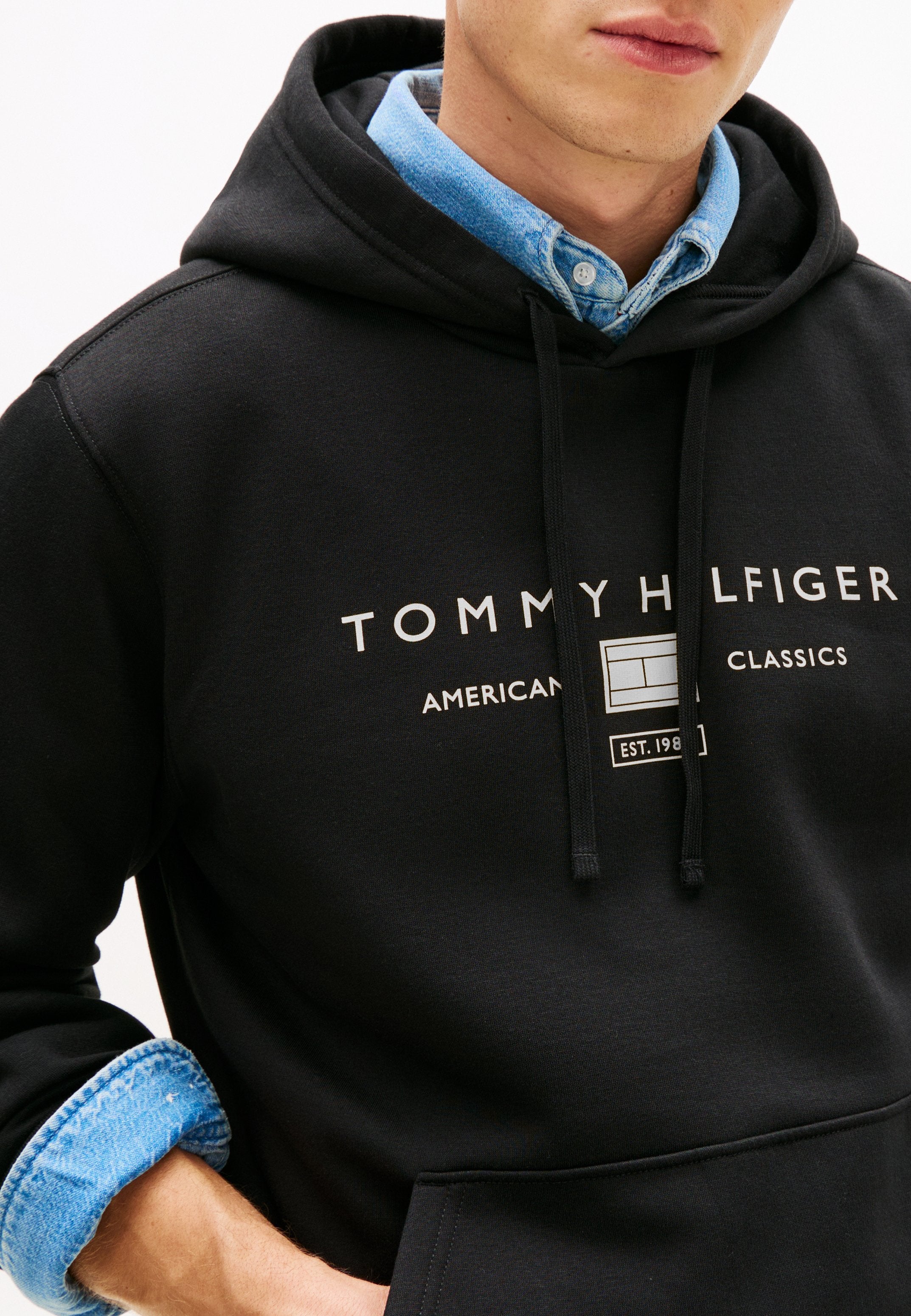 LOGO TERRY DRAWSTRING HOODY Media 5