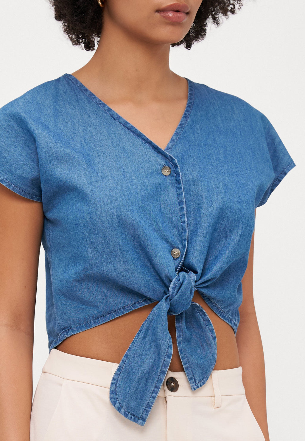 ONLY Petite ONLBEA SIESTA KNOT SHIRT