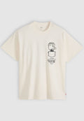 Levi's® VINTAGE FIT TEE - Print T-shirt - levis logo grid 3 egret