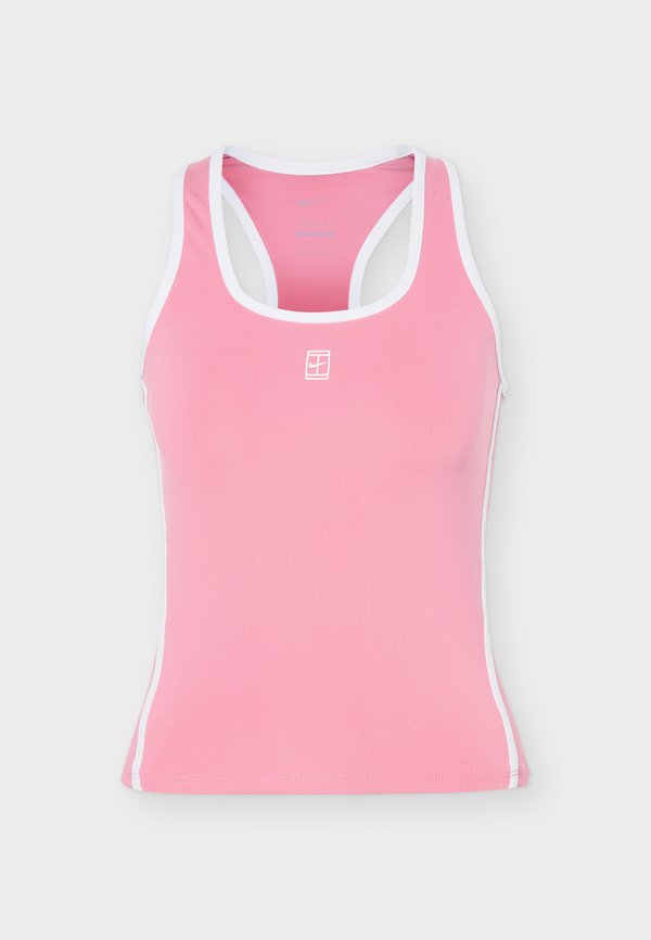 Nike Performance NIKECOURT ADVANTAGE TANK NOVELTY - Top - peony/white