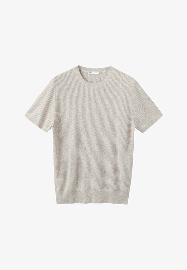 Mango ADULT - Basic T-shirt - sand