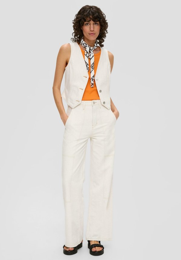 s.Oliver IMPRIMÉ ALL-OVER - Scarf - ecru