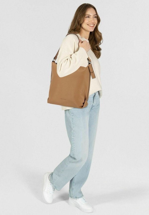 TOM TAILOR OLIVE HOBO BAG M - Tote bag - camel