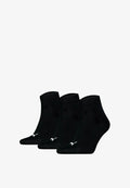 Puma UNISEX QUARTER 3ER PACK - PLAIN LOGO - Socks - schwarz
