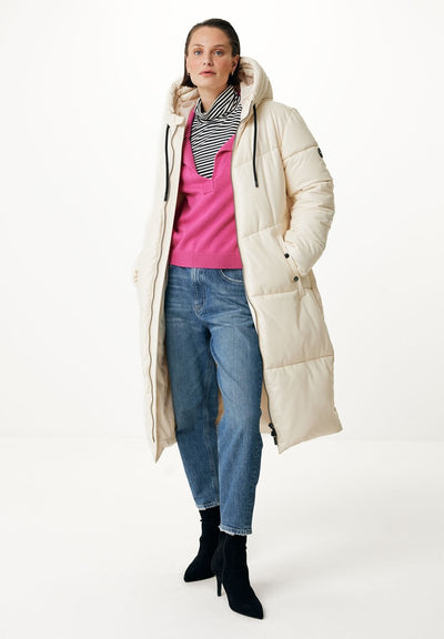 Hooded Midi PU Coat