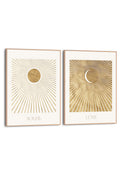 Orange Wallz SOLEIL LUNE SET