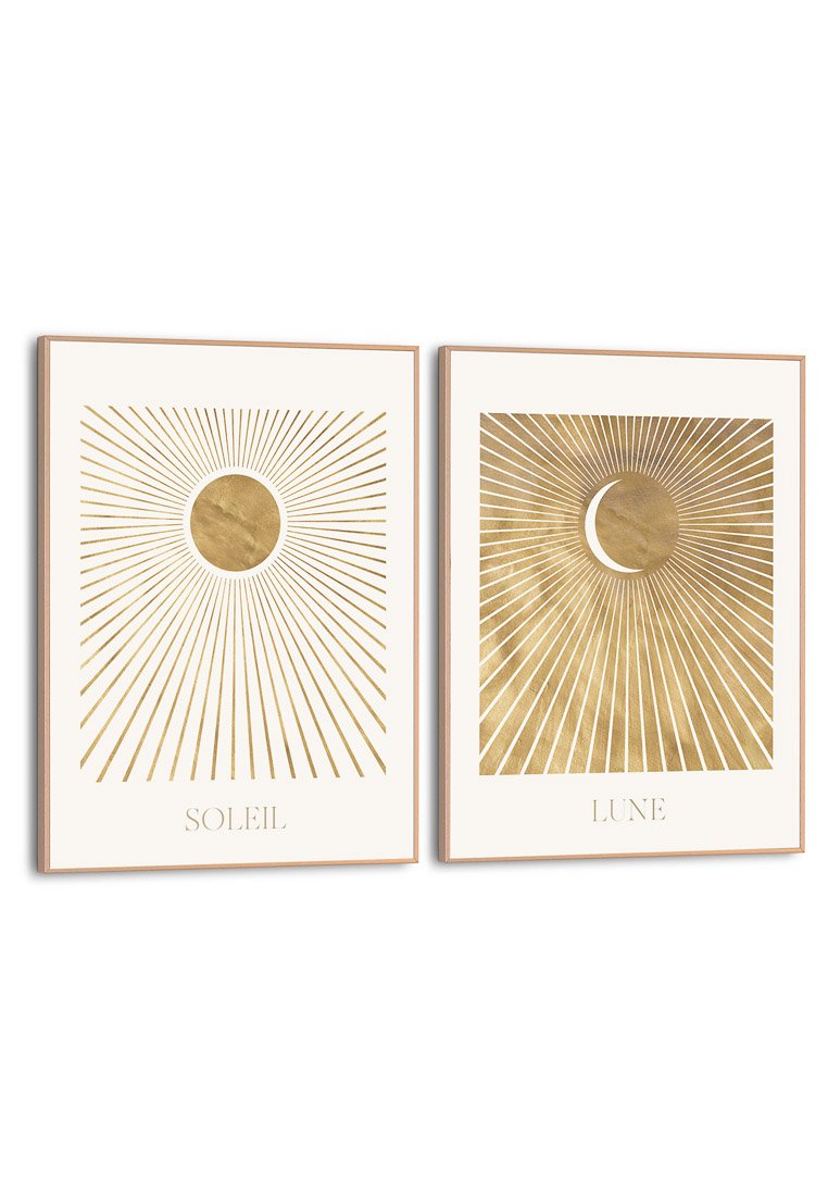 Orange Wallz SOLEIL LUNE SET