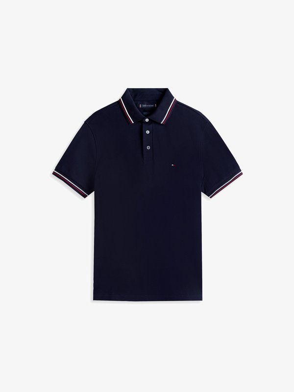 Tommy Hilfiger TIPPED SLIM FIT  - Polo shirt - desert sky