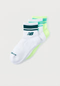 New Balance RUN UNISEX 3 PACK - Socks - white/yellow/green