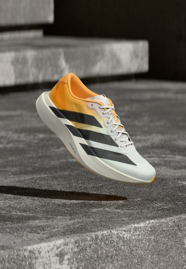 adidas Performance ADIZERO EVO SL WOVEN M - Trainers - crystal white/lucid tangerine/iron metallic