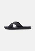 Calvin Klein ESS DIECUT XCROSS - Pool slides - triple black