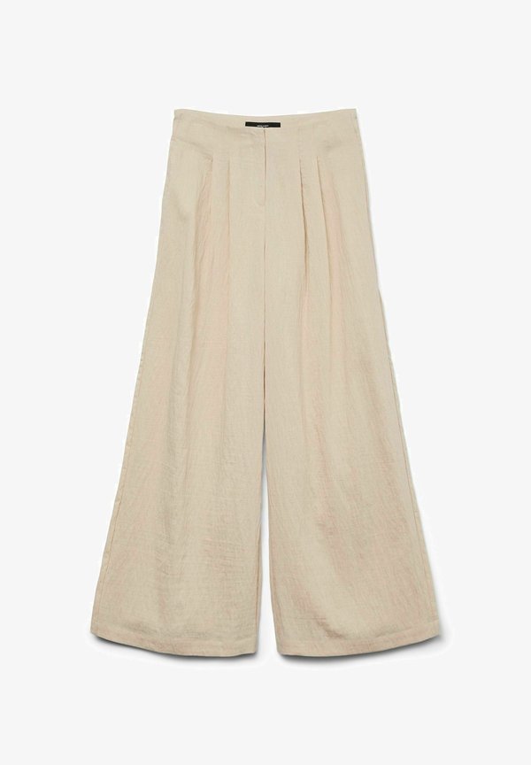 Vero Moda Curve Tailored VMCFEA Tailored - Trousers - oatmeal