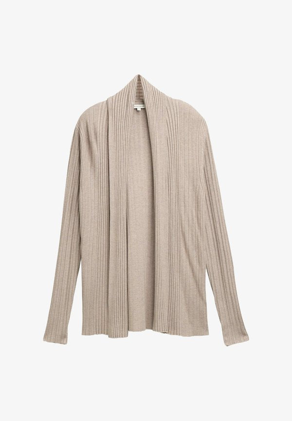 TOM TAILOR Cardigan - soft taupe melange