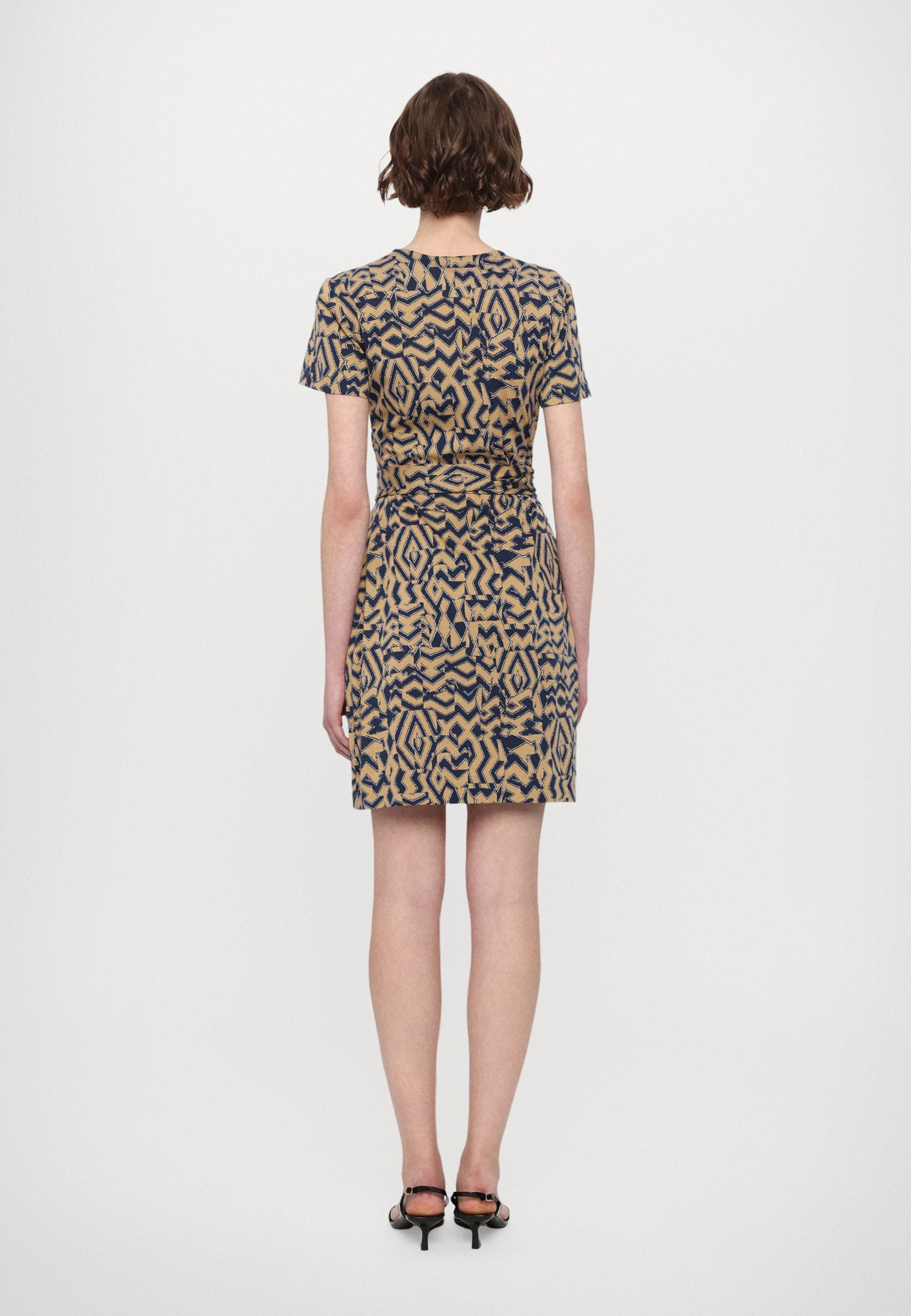 Diane von Furstenberg JULIAN SHORT SLEEVE WRAP DRESS