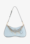 Guess LIBBY SCHULTER - Handbag - hellblau