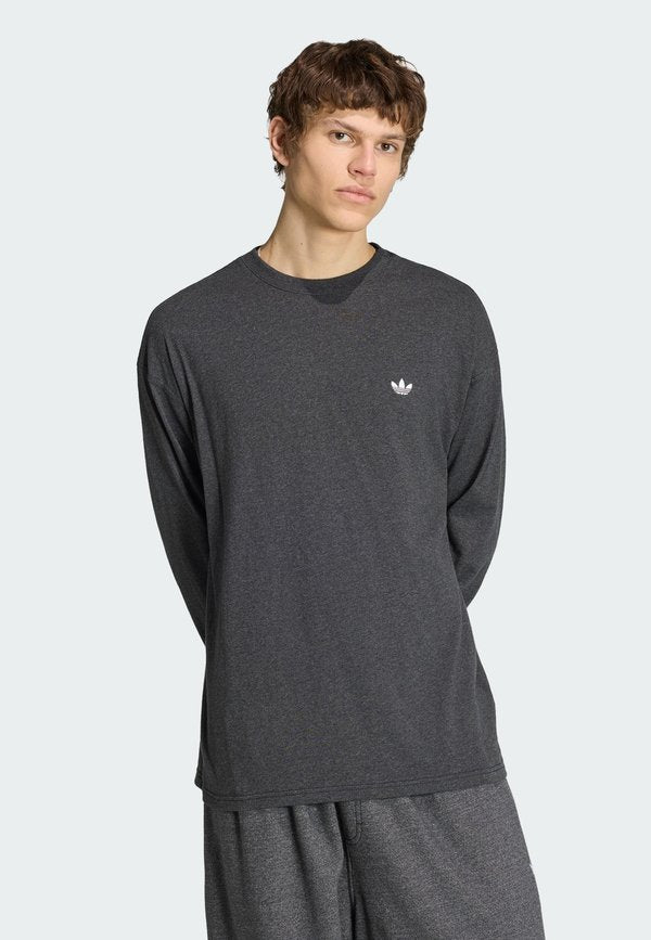 adidas Originals ADIDAS ORIGINALS TREFOIL ESSENTIALS MELANGE LONG SLEEVE TEE - Long sleeved top - dark grey heather
