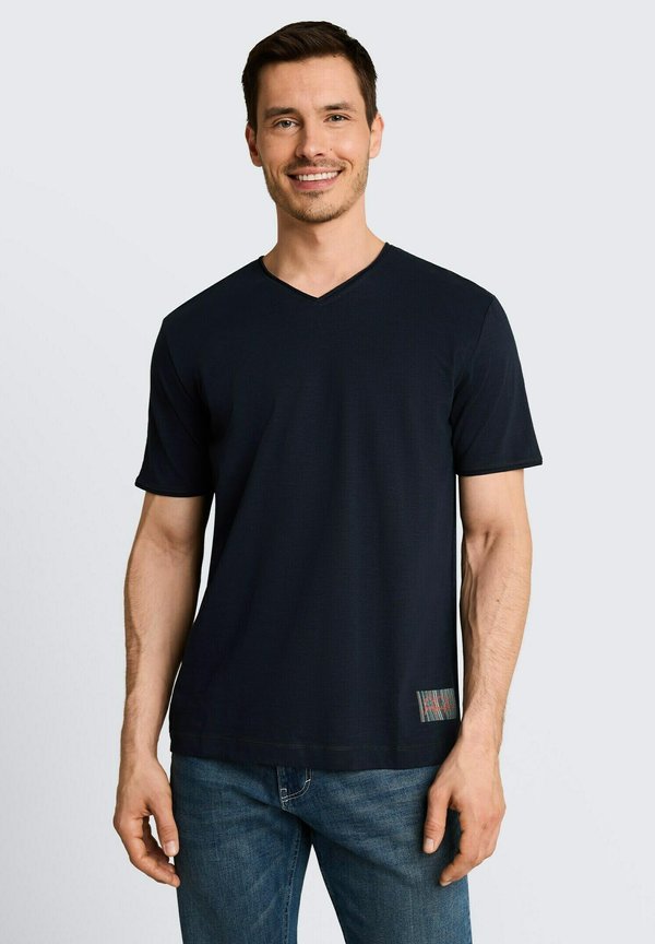 TOM TAILOR TOM TAILOR T-SHIRT T-SHIRT MIT V-AUSSCHNITT - Basic T-shirt - sky captain blue