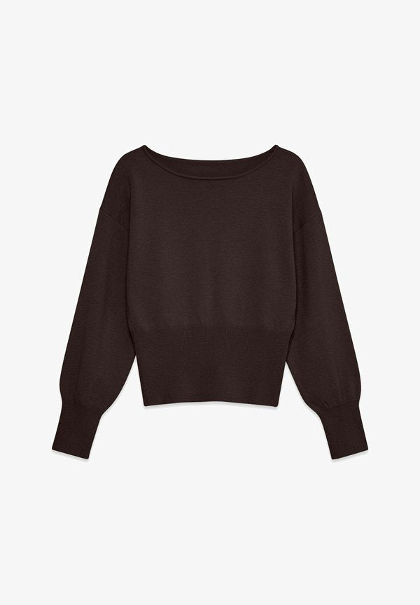 Vero Moda KNITTED PULLOVER VMRAYE KNITTED PULLOVER - Jumper - chocolate torte
